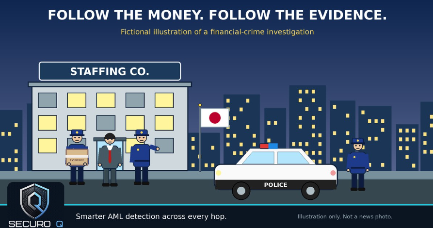 Japan Arrests Staffing Firm Chief Over Alleged Crypto Laundering of Scam Funds